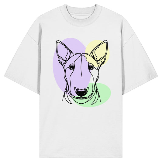 Line Art - Süßer Bullterrier - Organic Oversize Shirt