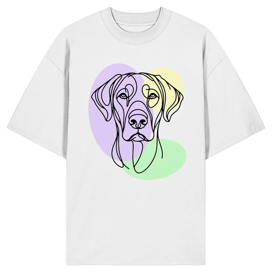 Line Art - Süßer Rhodesian Ridgeback - Organic Oversize Shirt
