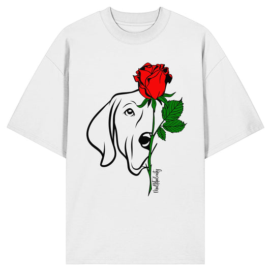 Tattoo Rose - Weimaraner - Organic Oversize Shirt