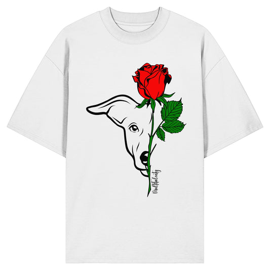 Tattoo Rose - Windhund - Organic Oversize Shirt