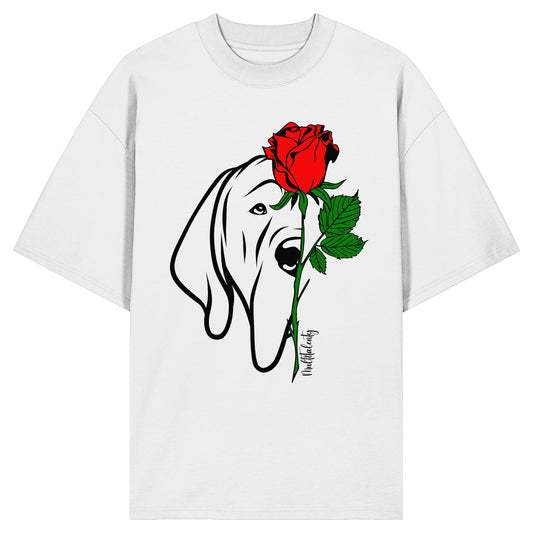 Tattoo Rose - Deutsche Dogge - Organic Oversize Shirt