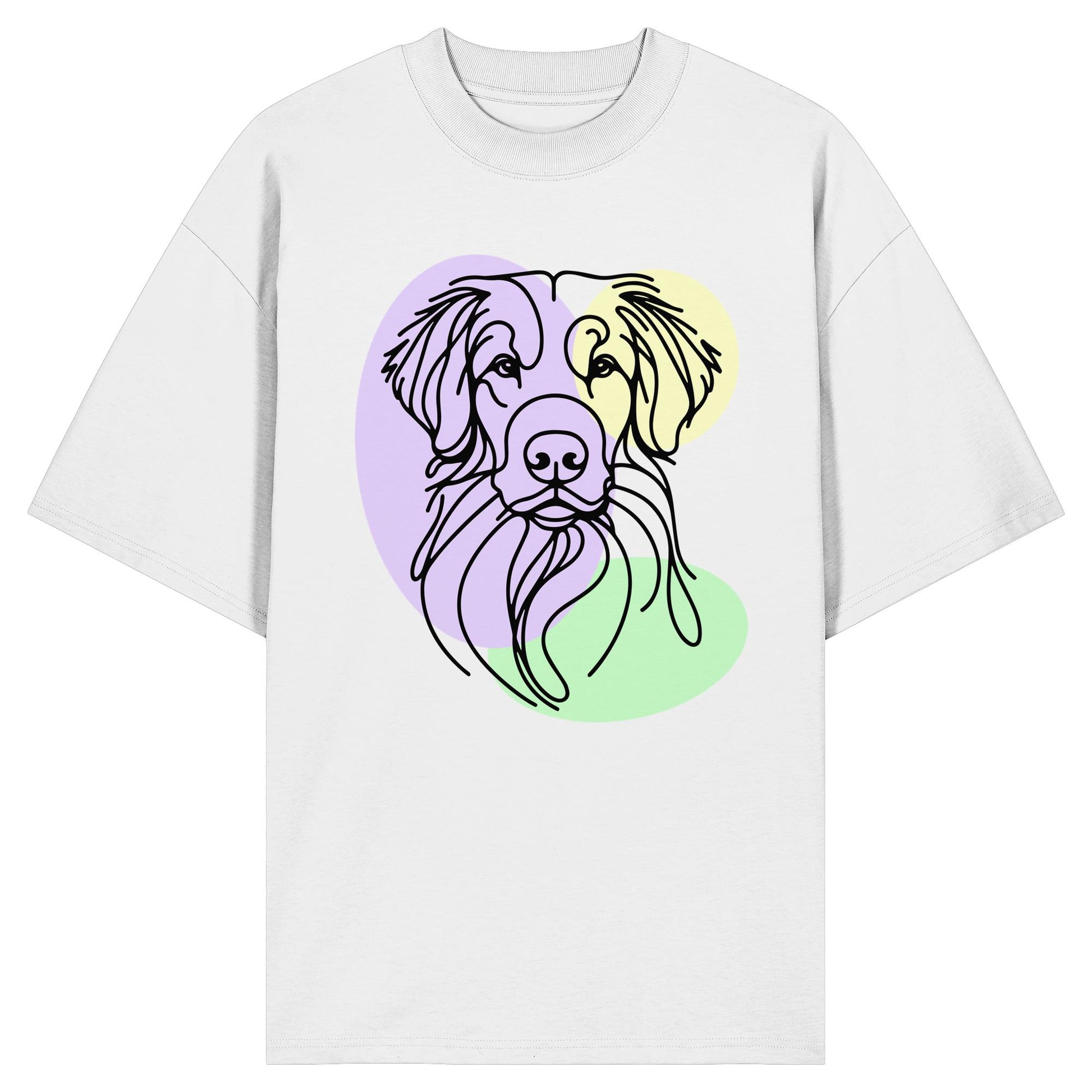 Line Art - Süßer Nova Scotia Duck Tolling Retriever - Organic Oversize Shirt