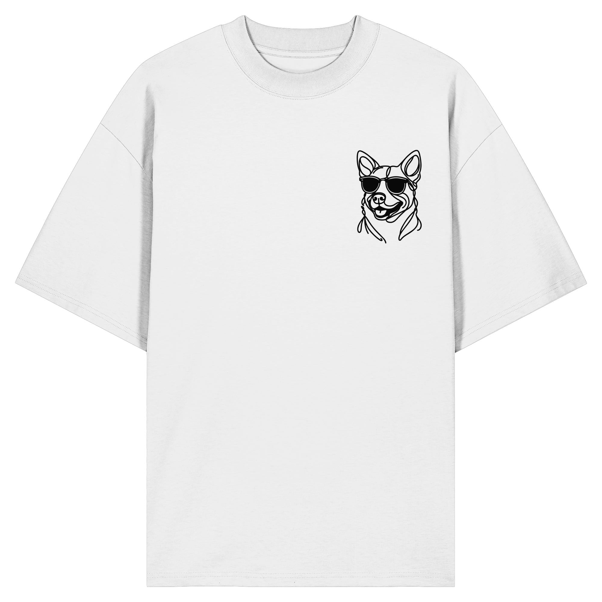 Line Art - Cooler Australian Cattle Dog - Organic Oversize Shirt