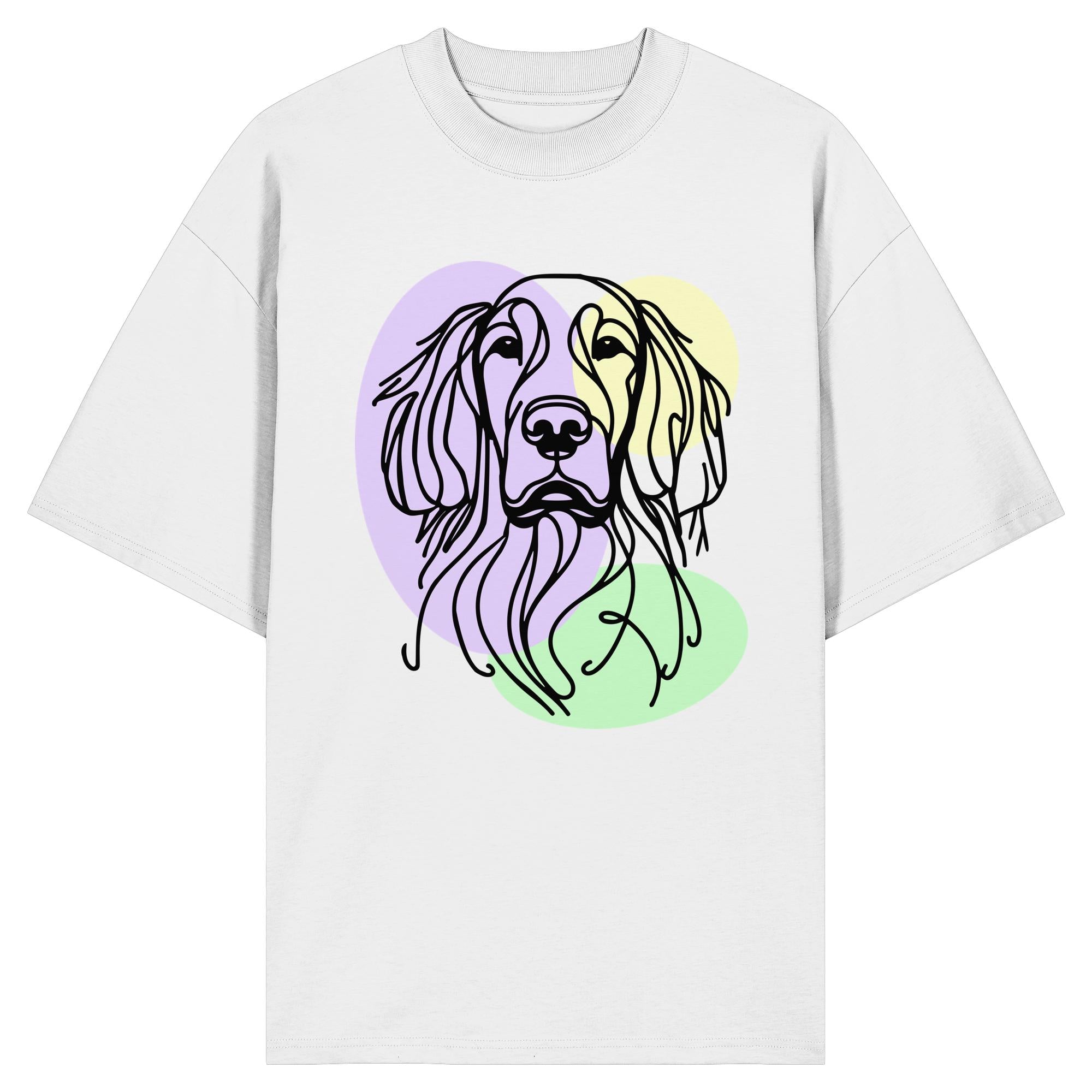 Line Art - Süßer Gordon Setter - Organic Oversize Shirt