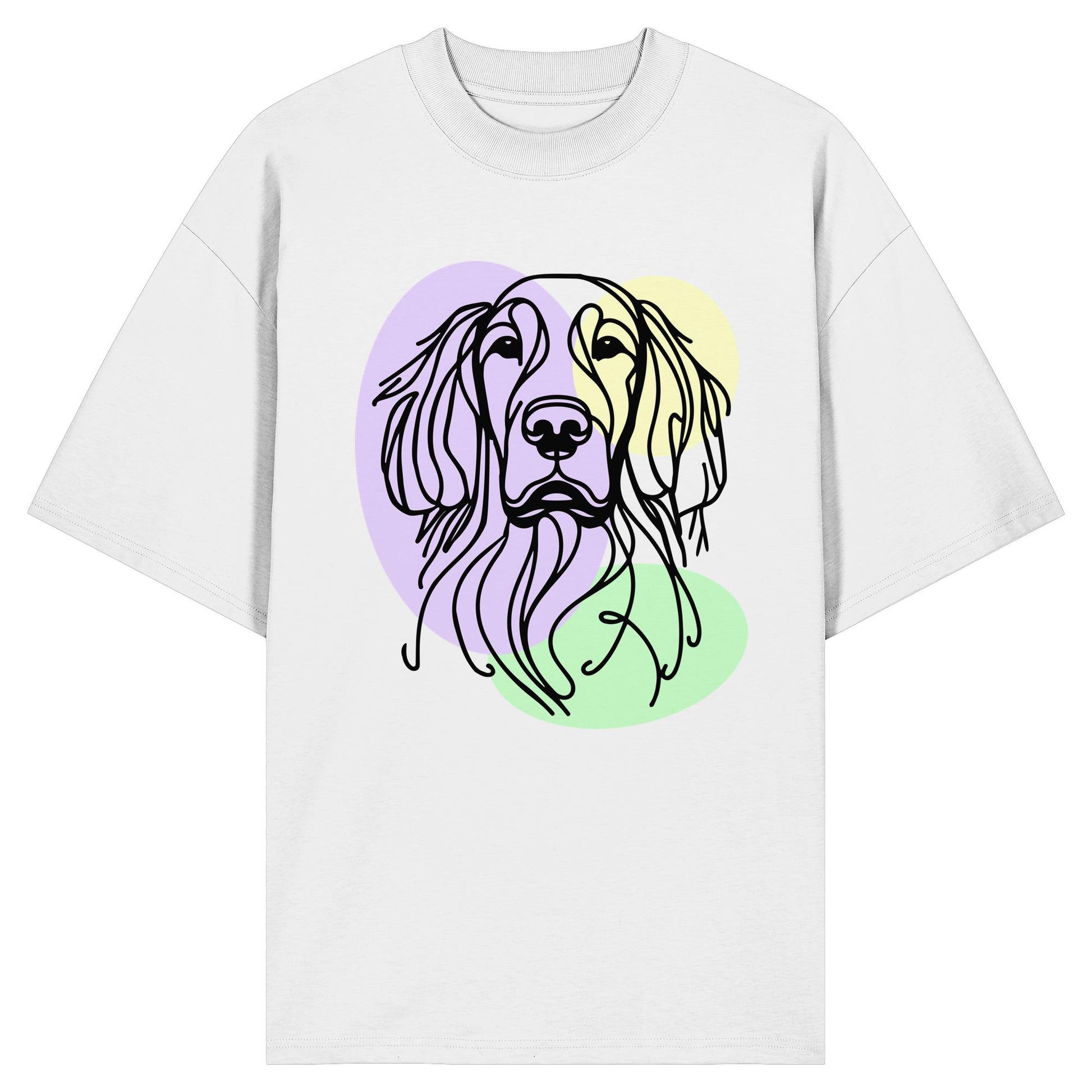 Line Art - Süßer Gordon Setter - Organic Oversize Shirt