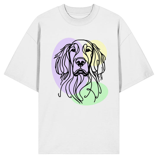 Line Art - Süßer Gordon Setter - Organic Oversize Shirt