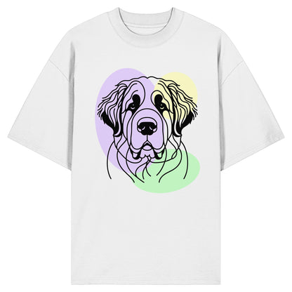 Line Art - Süßer Bernhardiner - Organic Oversize Shirt