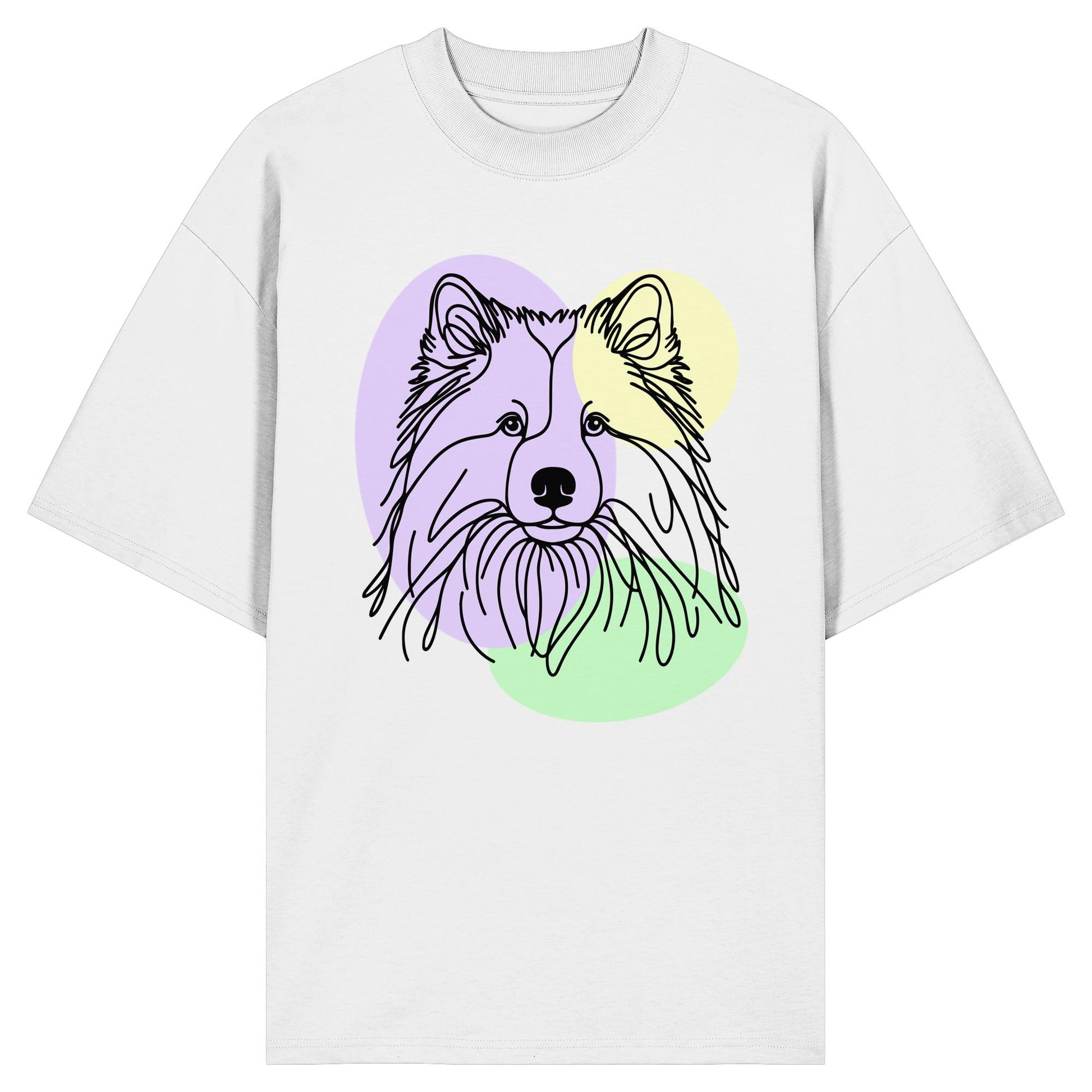 Line Art - Süßer Eurasier - Organic Oversize Shirt
