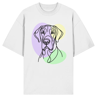 Line Art - Süße Deutsche Dogge - Organic Oversize Shirt