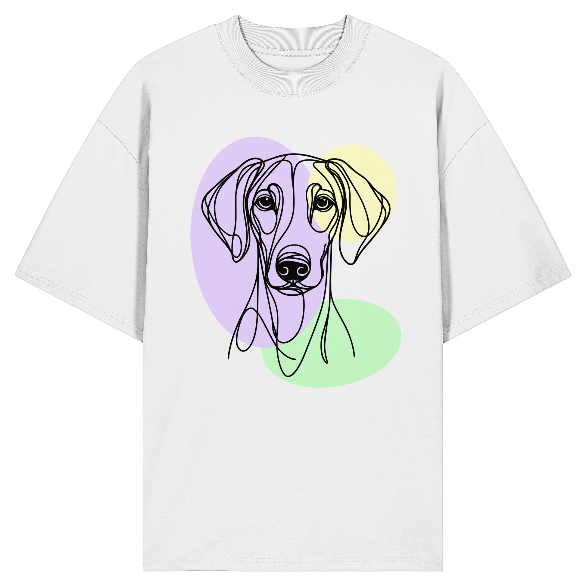 Line Art - Süßer Dobermann - Organic Oversize Shirt