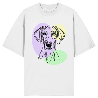 Line Art - Süßer Dobermann - Organic Oversize Shirt