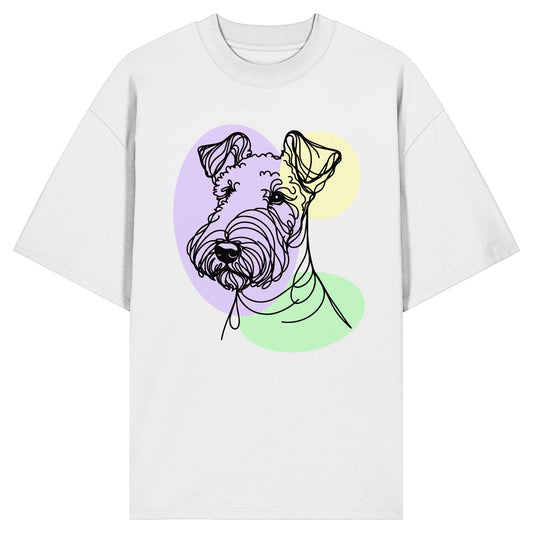 Line Art - Süßer Airedale Terrier - Organic Oversize Shirt