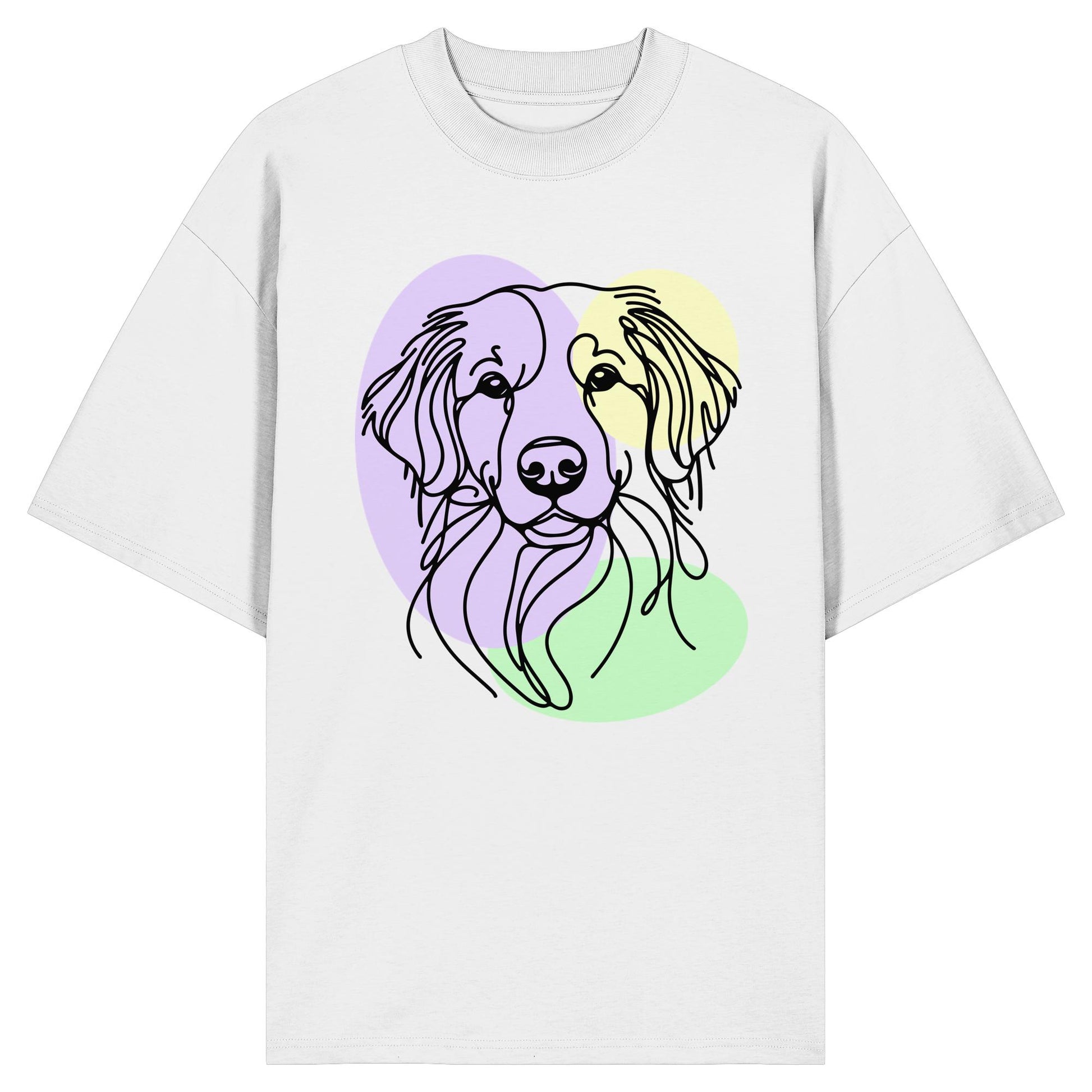 Line Art - Süßer Kooikerhondje - Organic Oversize Shirt