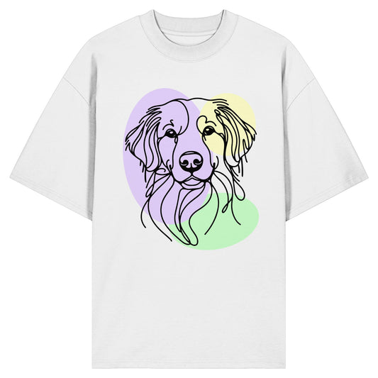 Line Art - Süßer Kooikerhondje - Organic Oversize Shirt