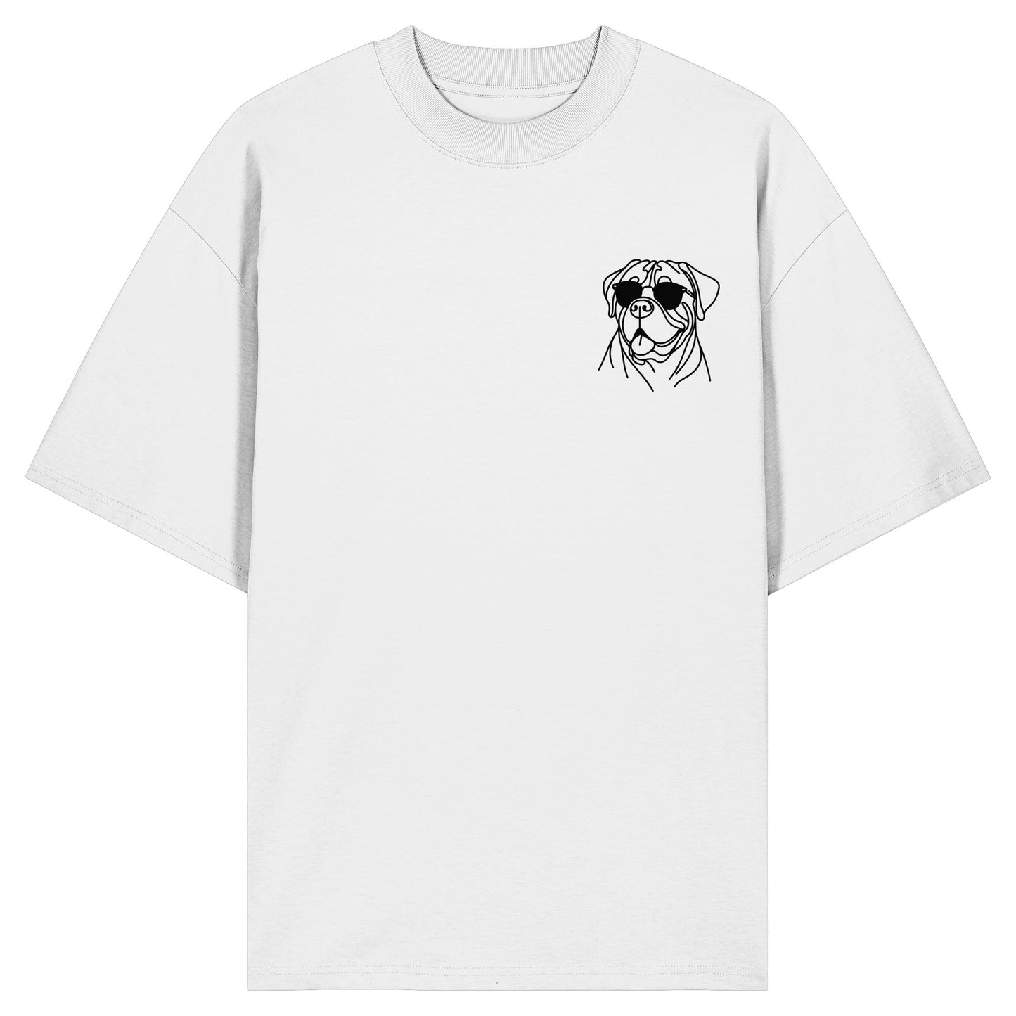 Line Art - Cooler Bullmastiff - Organic Oversize Shirt