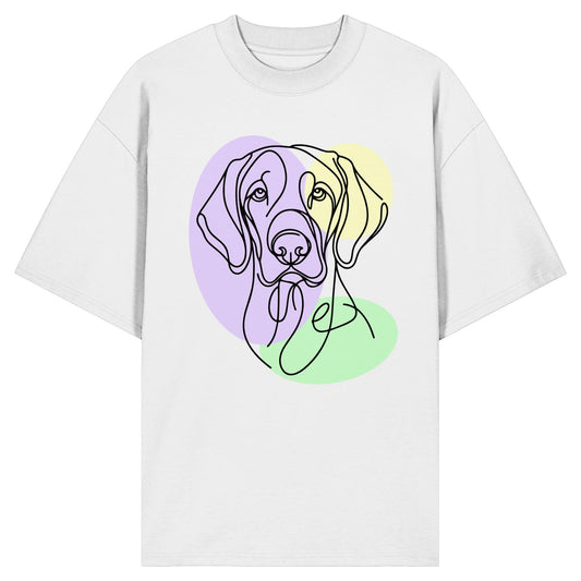 Line Art - Süßer Vizsla - Organic Oversize Shirt