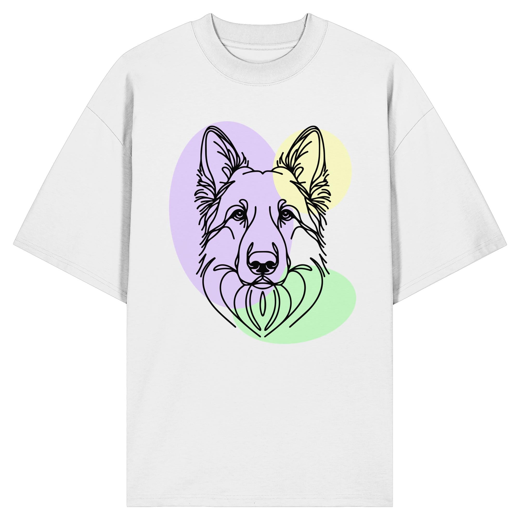 Line Art - Schäferhund - Organic Oversize Shirt