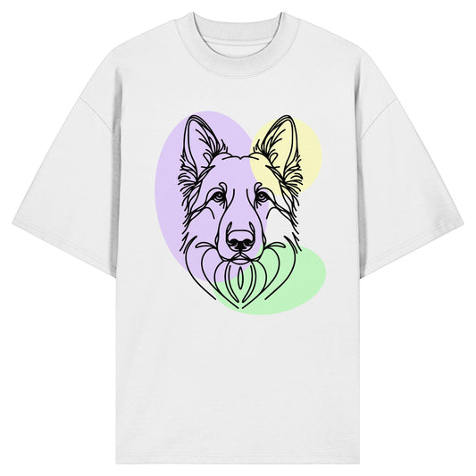 Line Art - Schäferhund - Organic Oversize Shirt