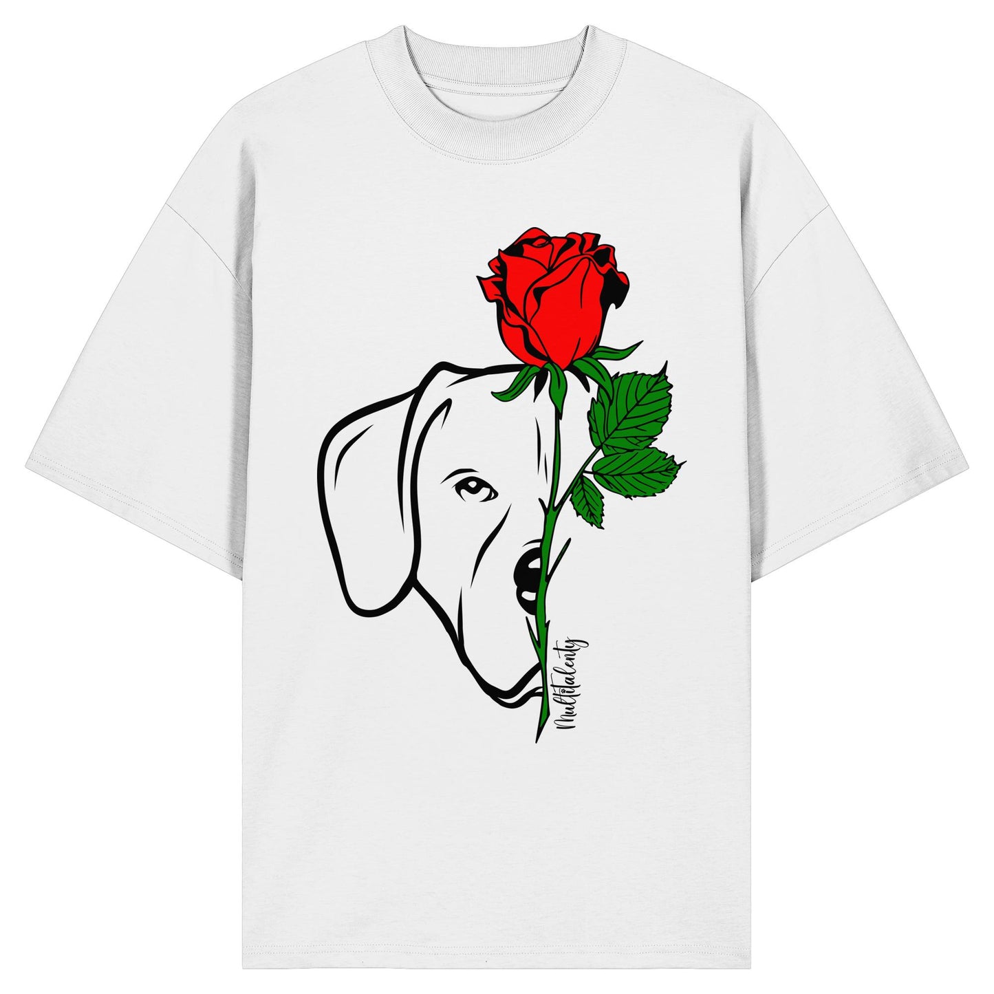 Tattoo Rose - Rhodesian Ridgeback - Organic Oversize Shirt