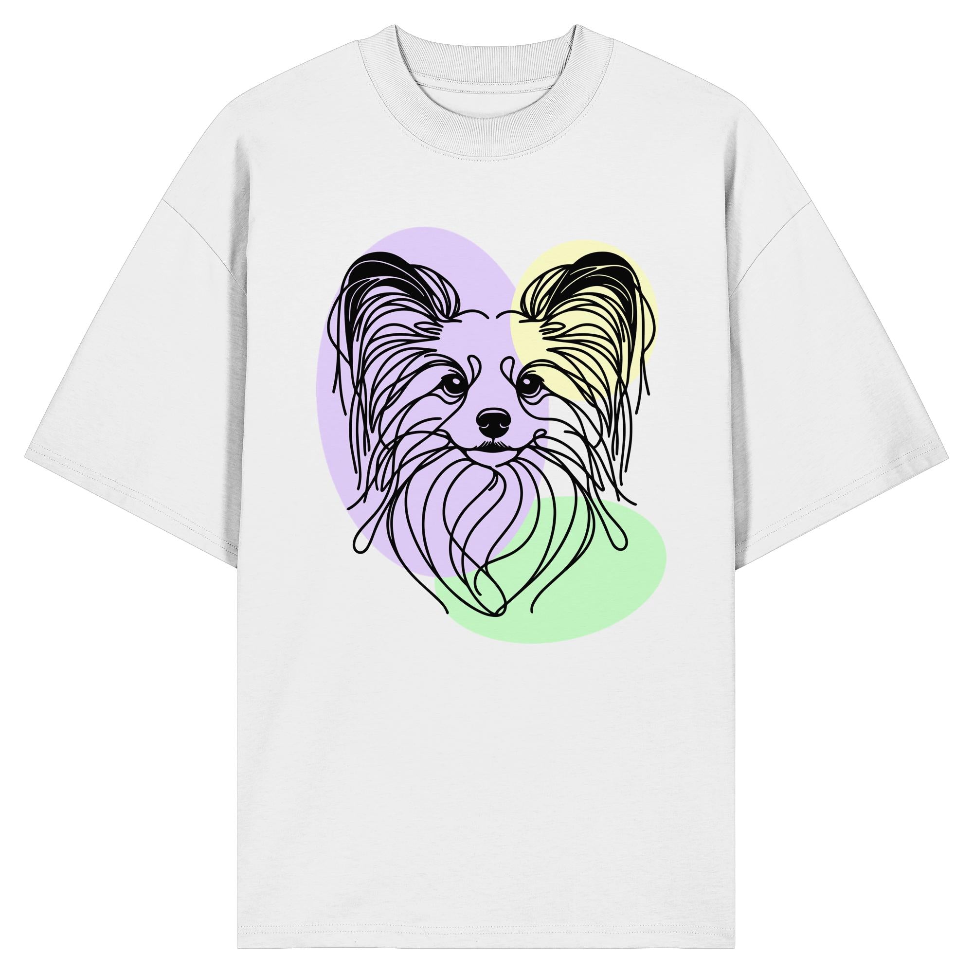 Line Art - Süßer Papillon - Organic Oversize Shirt