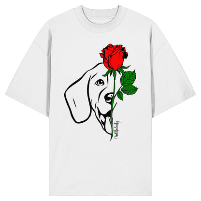 Tattoo Rose - Beagle - Organic Oversize Shirt