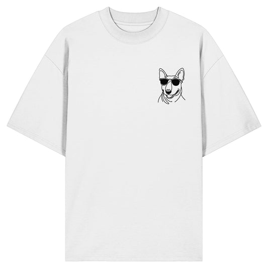 Line Art - Cooler Bullterrier - Organic Oversize Shirt