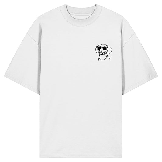 Line Art - Cooler Dackel (Kurzhaar) - Organic Oversize Shirt