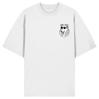 Line Art - Cooler Collie - Organic Oversize Shirt