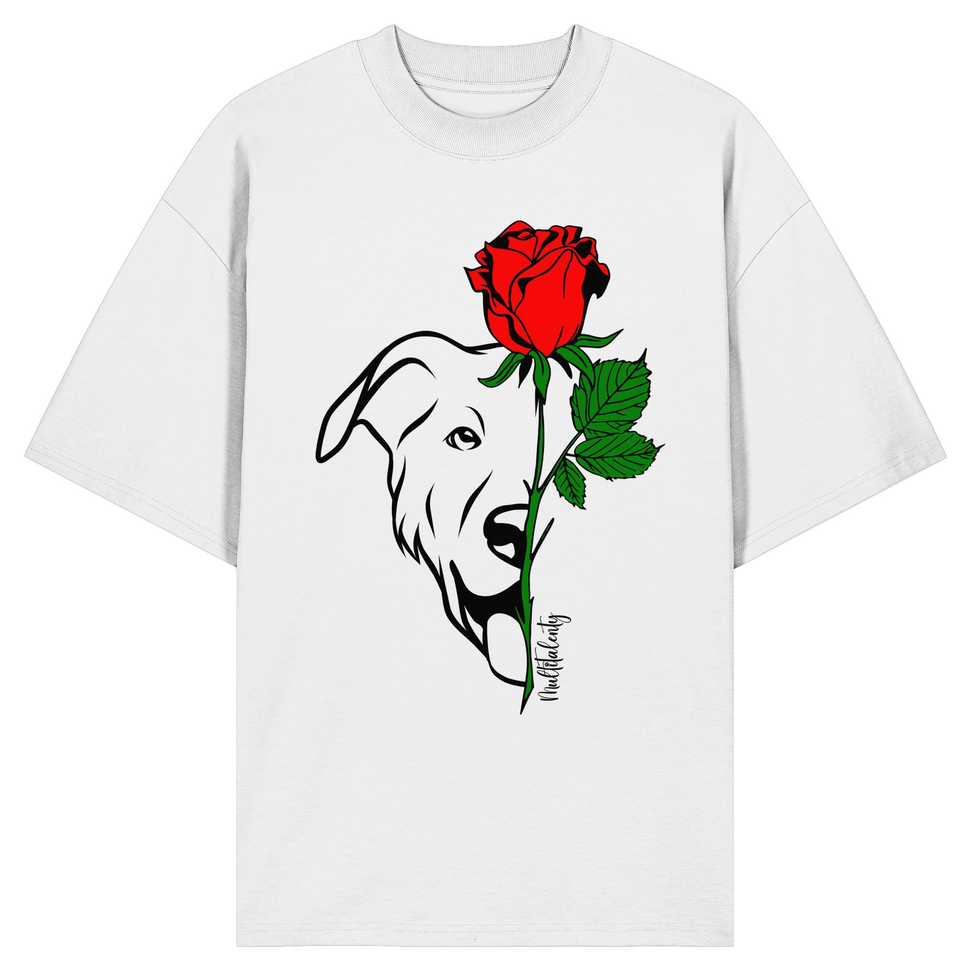 Tattoo Rose - Beauceron - Organic Oversize Shirt