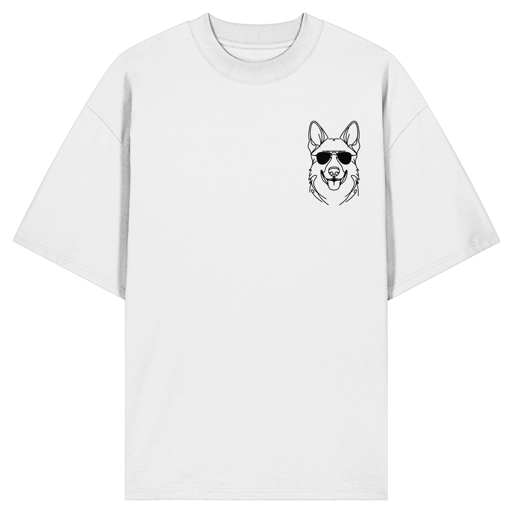 Line Art - Cooler Deutscher Schäferhund - Organic Oversize Shirt