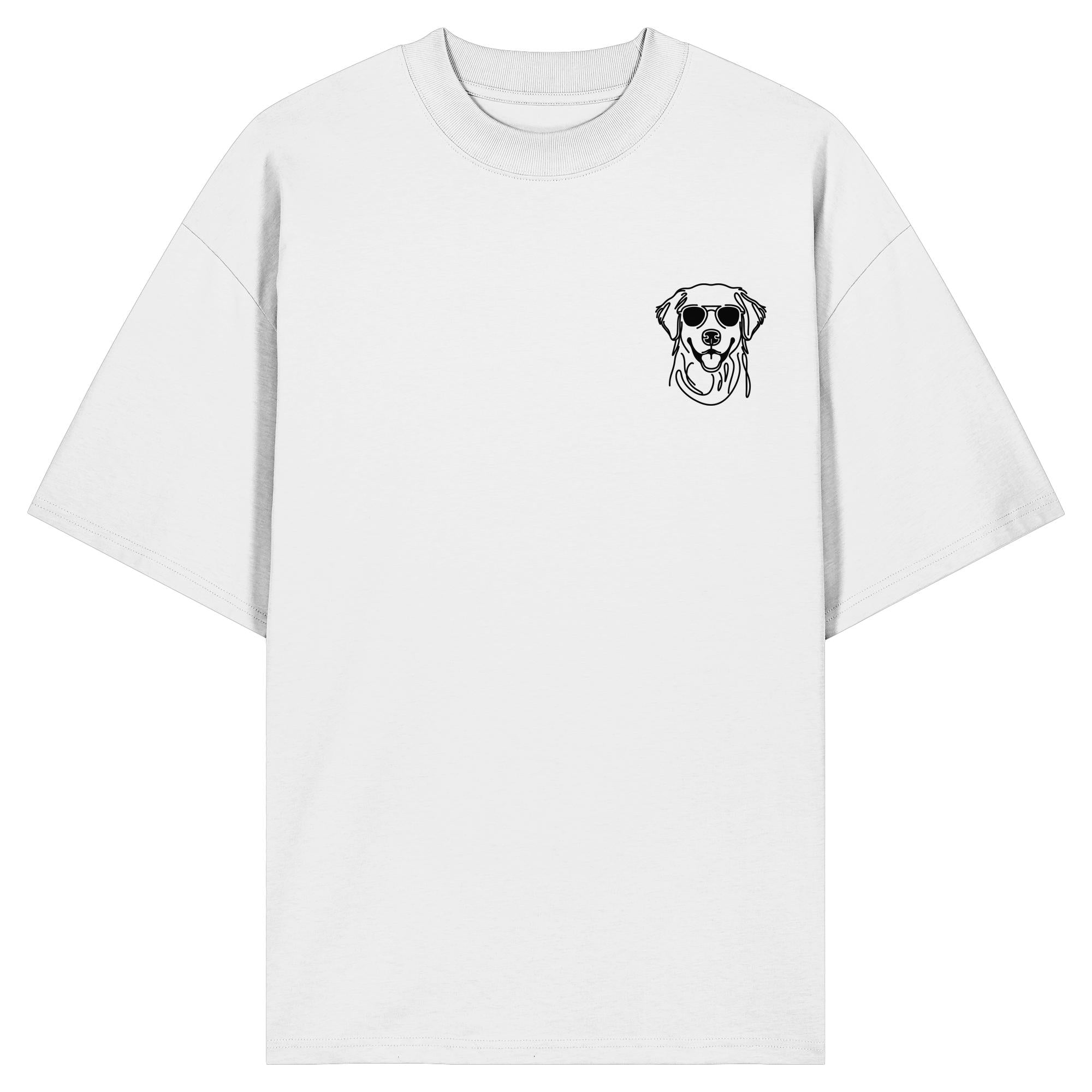 Line Art - Cooler Golden Retriever - Organic Oversize Shirt