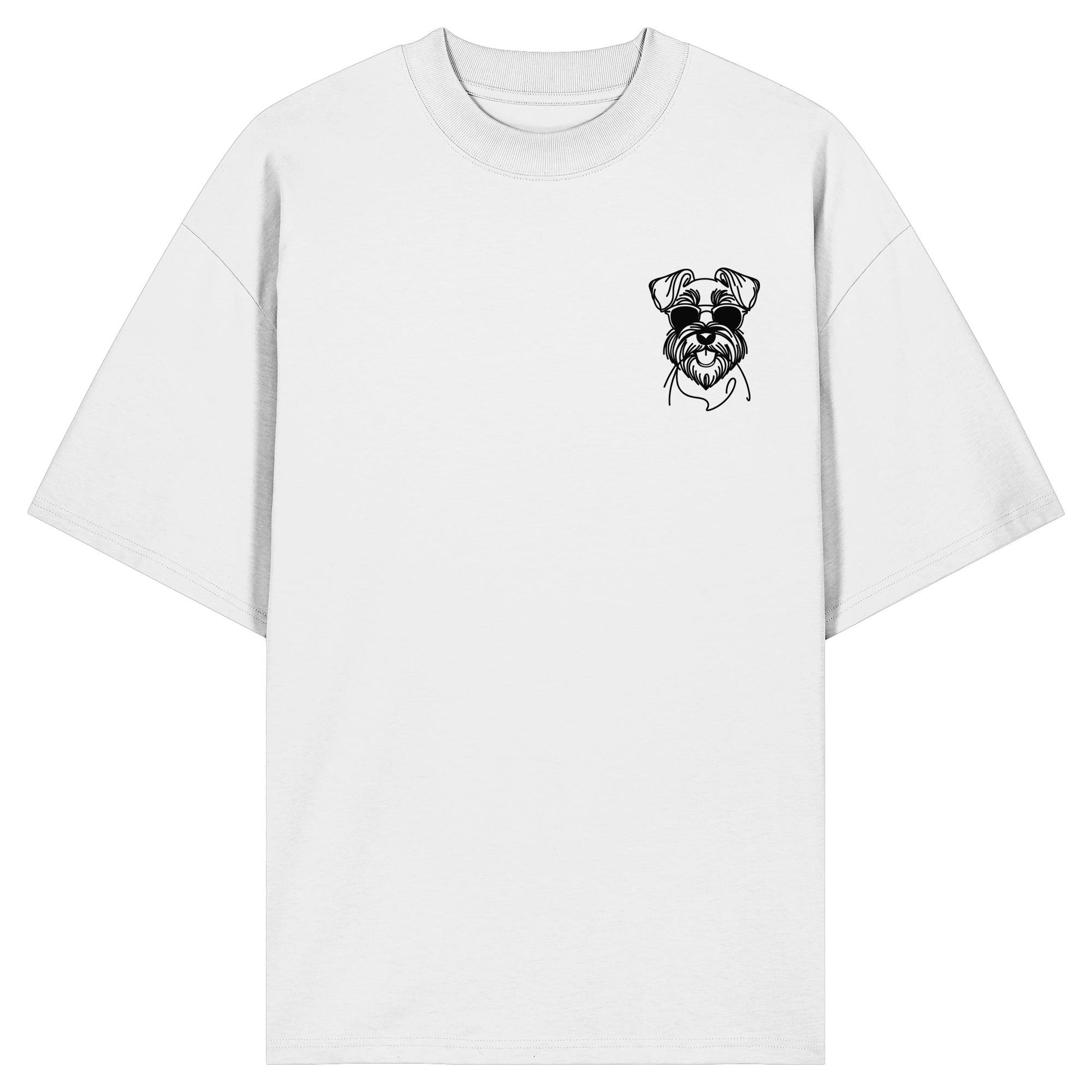 Line Art - Cooler Schnauzer - Organic Oversize Shirt