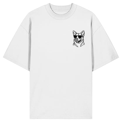Line Art - Cooler Australian Cattle Dog - Organic Oversize Shirt