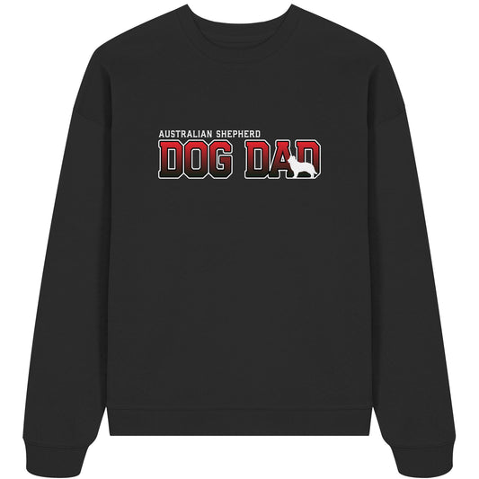 Australian Shepherd Dad - Varsity - Organic Oversize Sweatshirt