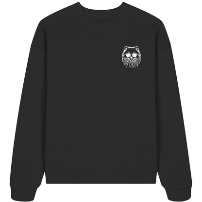 Line Art - Cooler Pomeranian - Organic Oversize Sweatshirt