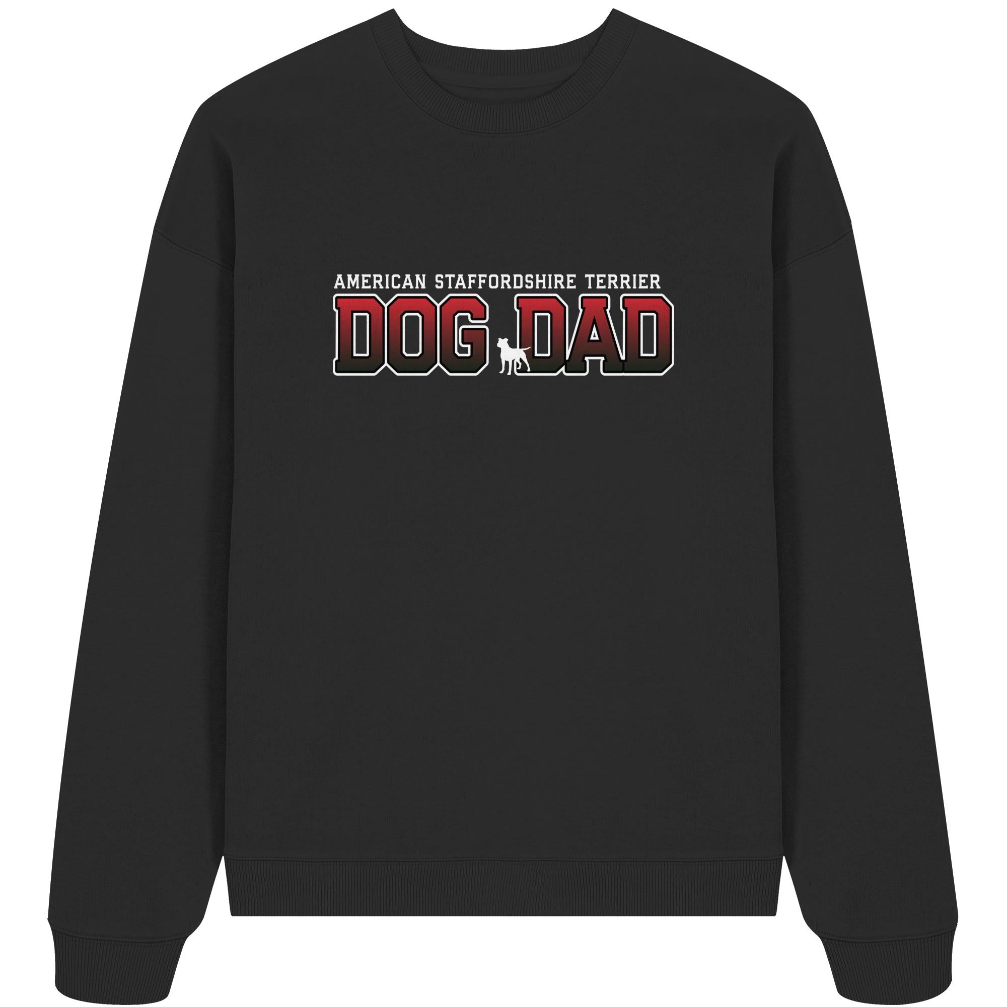 American Staffordshire Terrier Dad - Varsity - Organic Oversize Sweatshirt