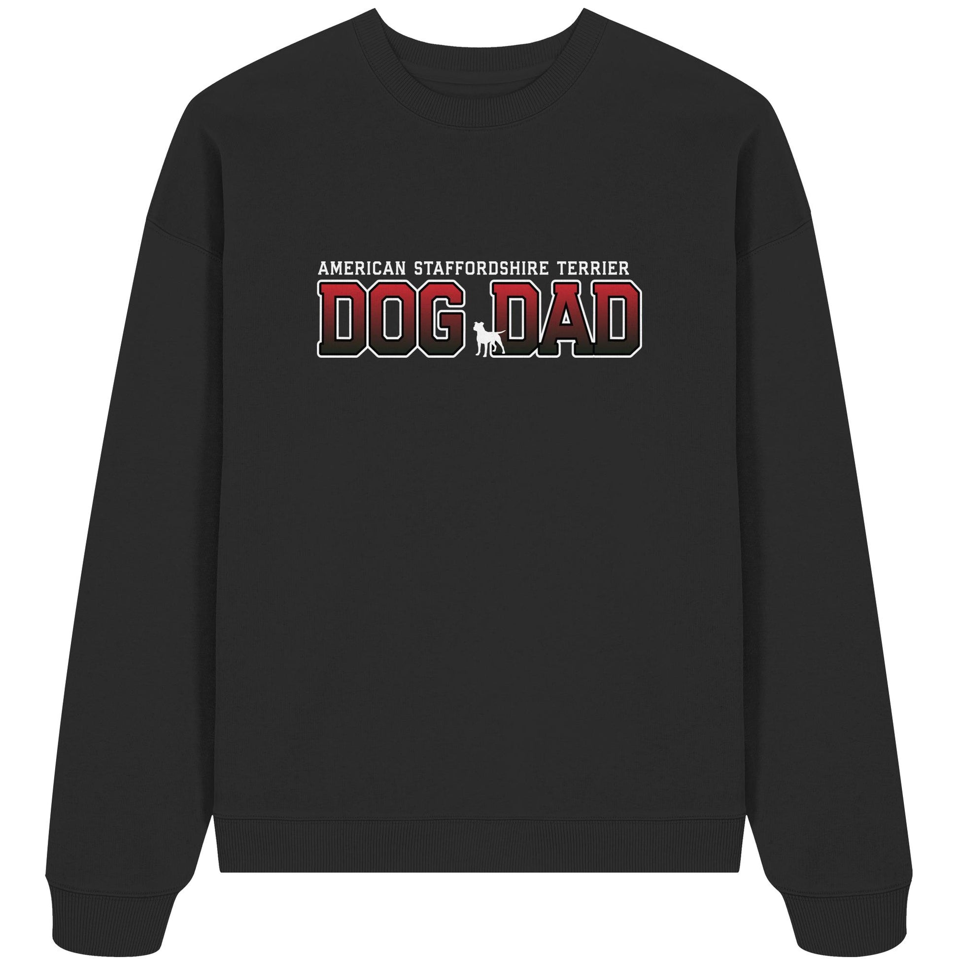 American Staffordshire Terrier Dad - Varsity - Organic Oversize Sweatshirt