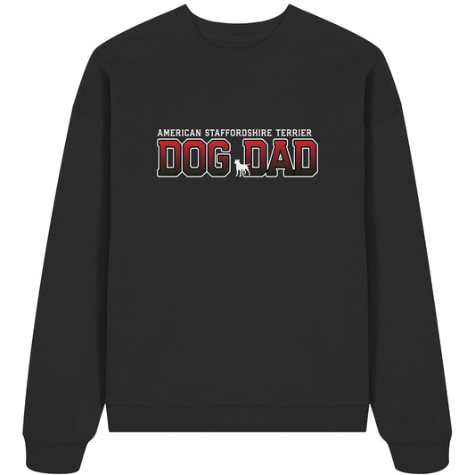 American Staffordshire Terrier Dad - Varsity - Organic Oversize Sweatshirt