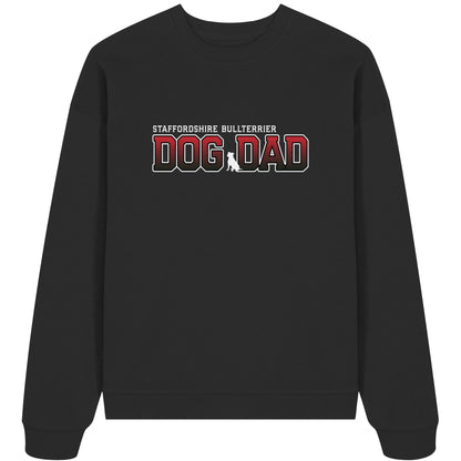 Staffordshire Bullterrier Dad - Varsity - Organic Oversize Sweatshirt