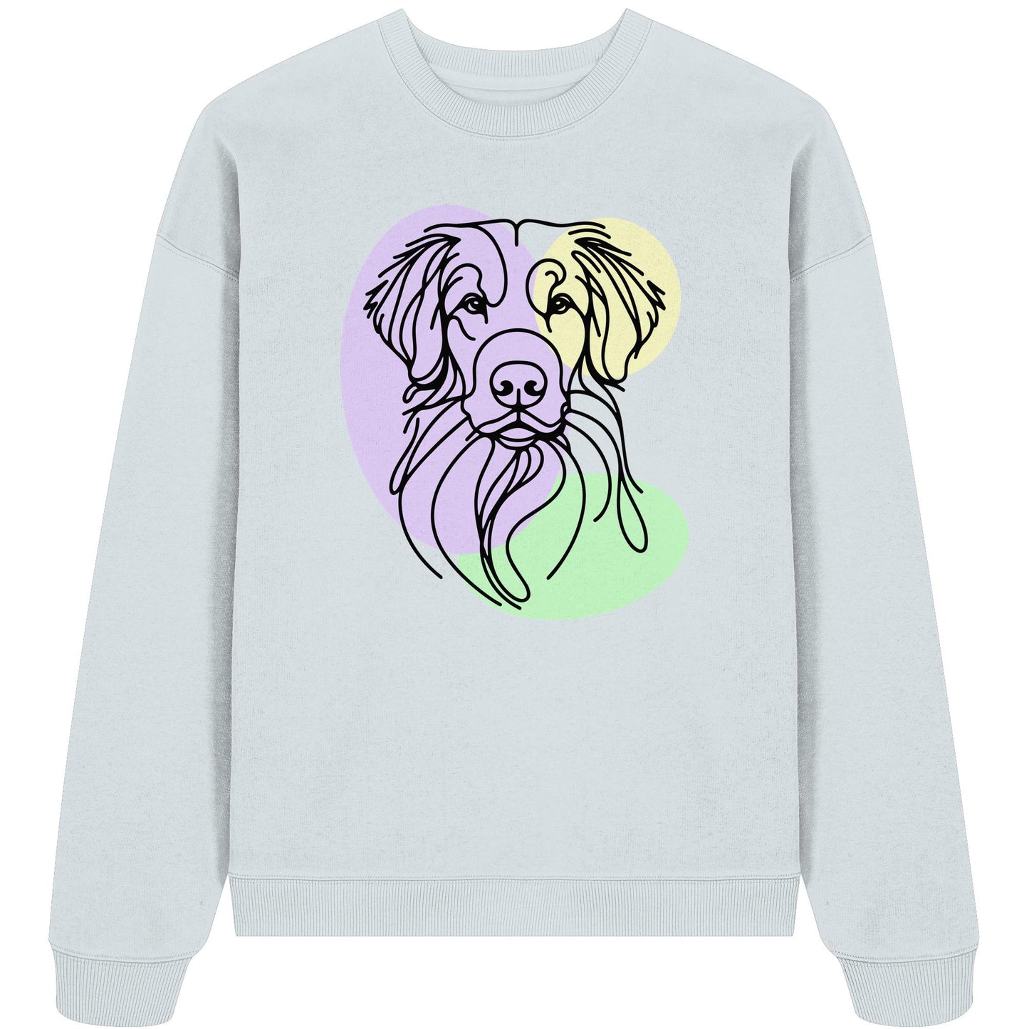Line Art - Süßer Nova Scotia Duck Tolling Retriever - Organic Oversize Sweatshirt