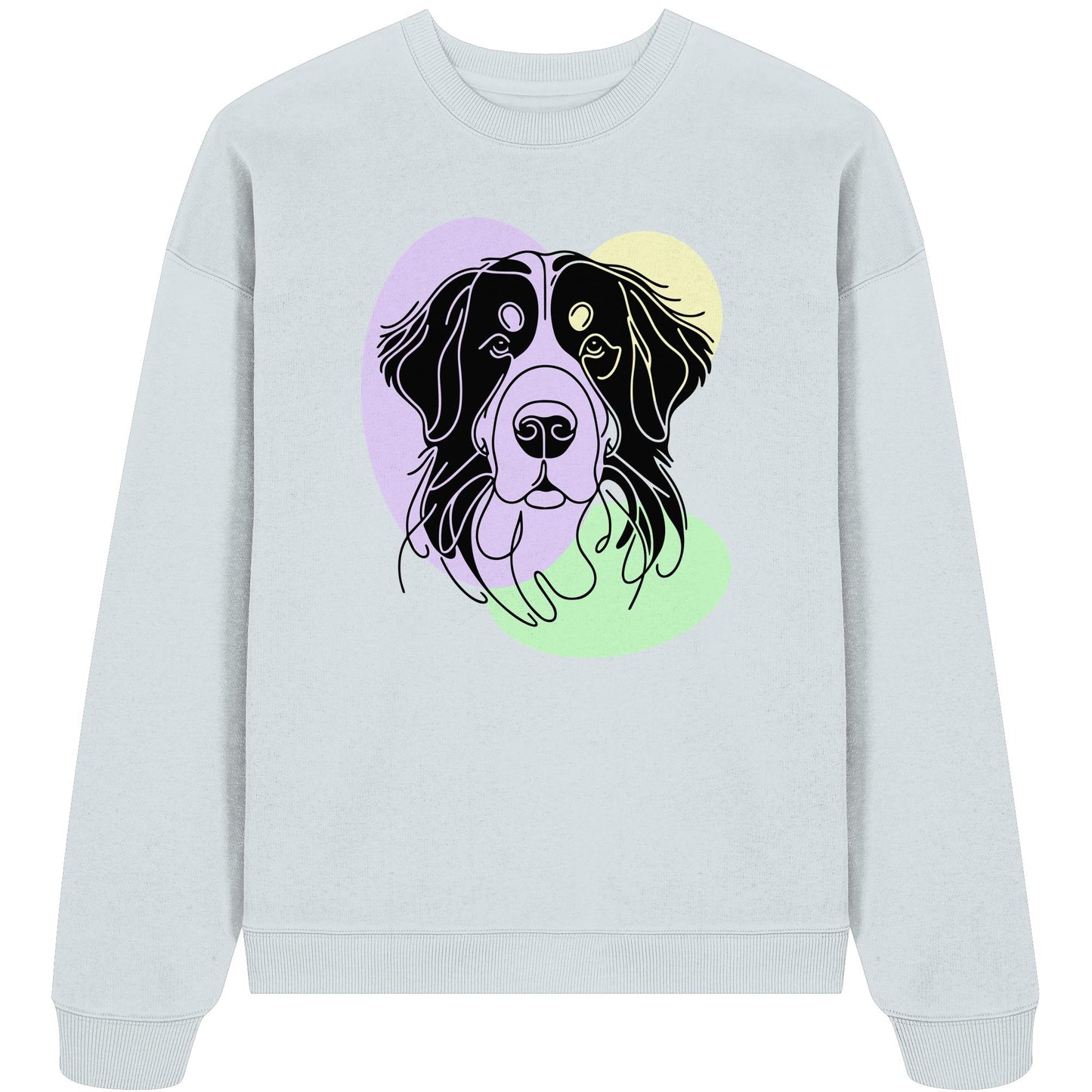 Line Art - Süßer Berner Sennenhund - Organic Oversize Sweatshirt