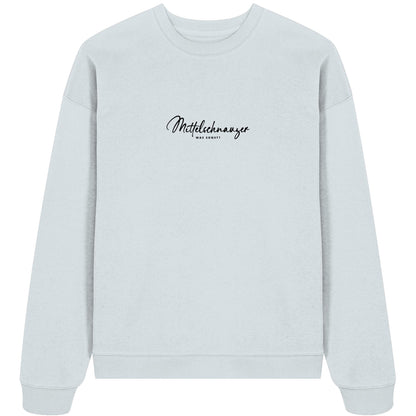 Was sonst? Mittelschnauzer - Organic Oversize Sweatshirt