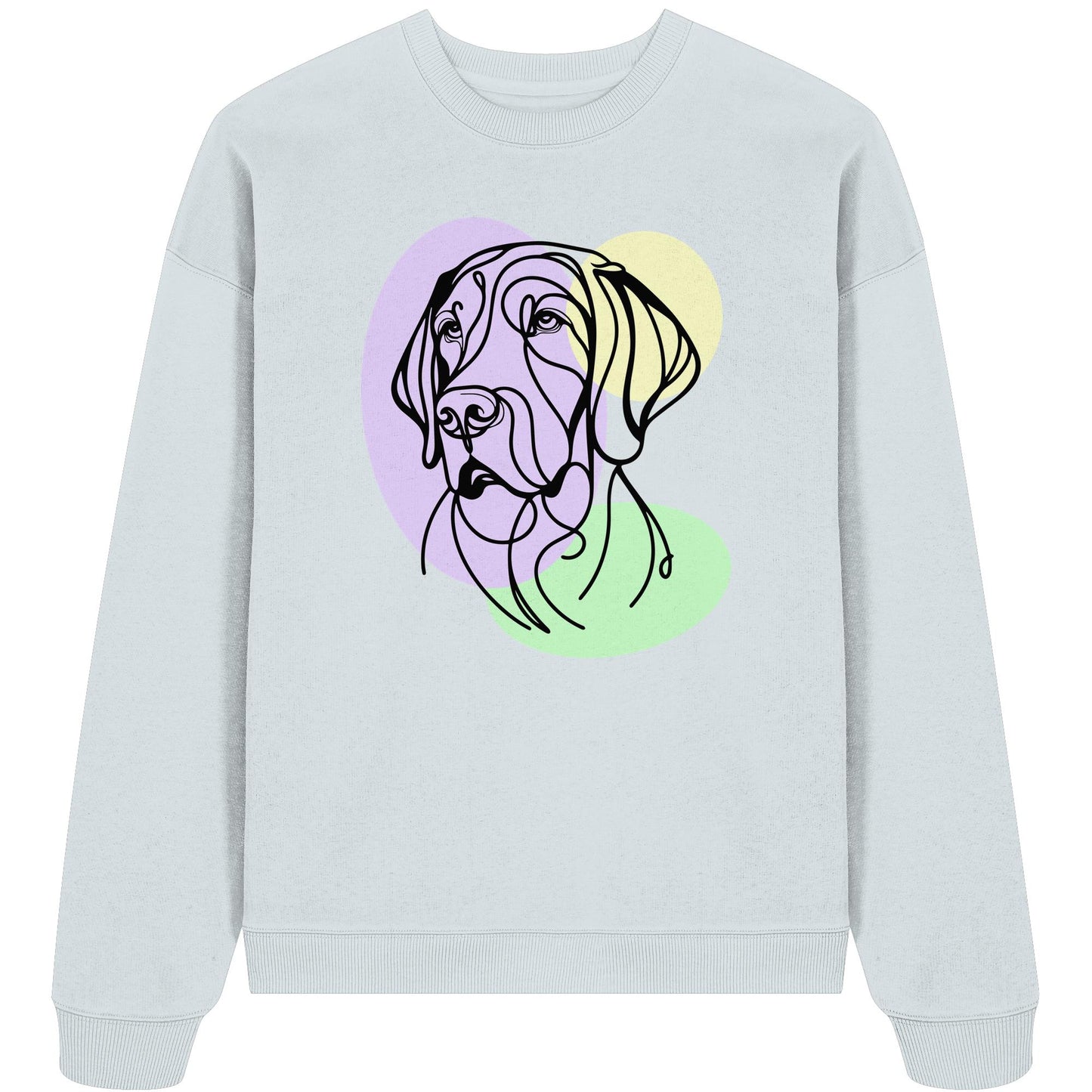 Line Art - Süßer Deutsch Kurzhaar - Organic Oversize Sweatshirt