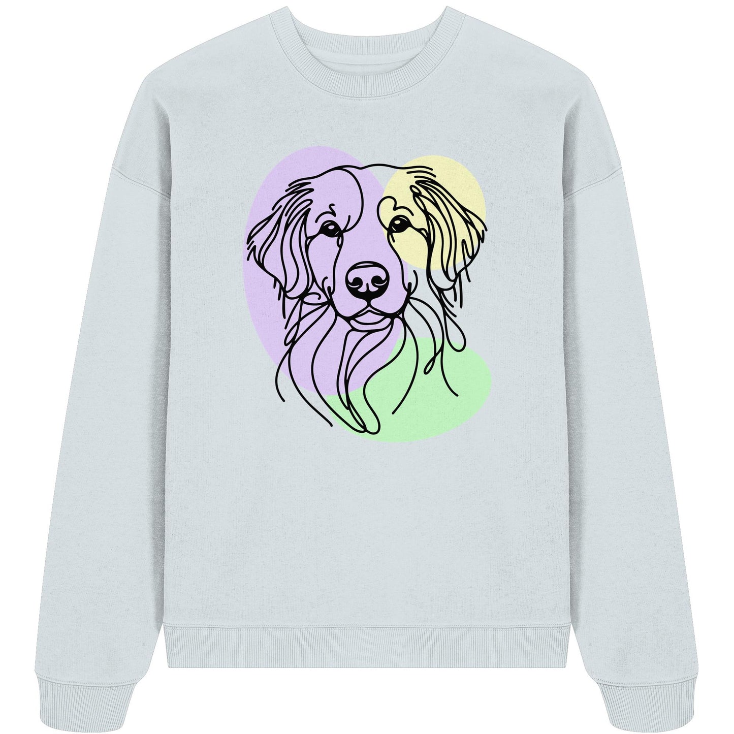 Line Art - Süßer Kooikerhondje - Organic Oversize Sweatshirt