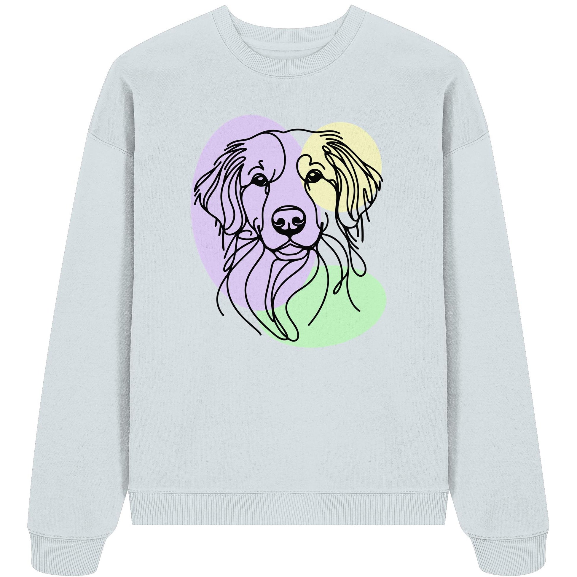 Line Art - Süßer Kooikerhondje - Organic Oversize Sweatshirt