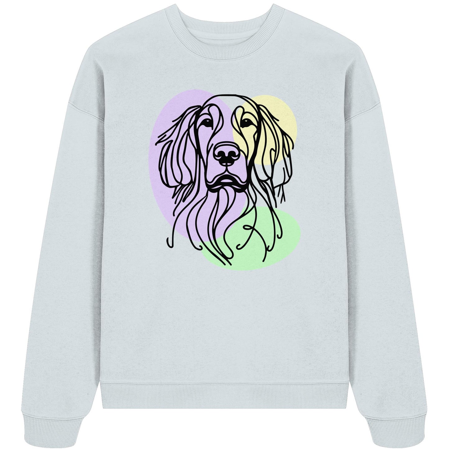 Line Art - Süßer Gordon Setter - Organic Oversize Sweatshirt