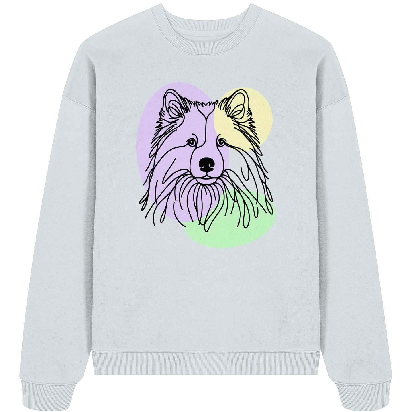 Line Art - Süßer Eurasier - Organic Oversize Sweatshirt