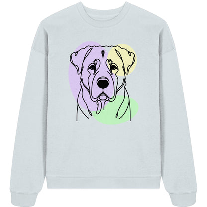 Line Art - Süßer Kangal - Organic Oversize Sweatshirt