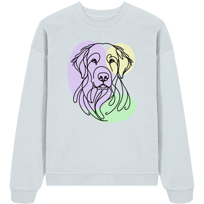 Line Art - Süßer Kuvasz - Organic Oversize Sweatshirt