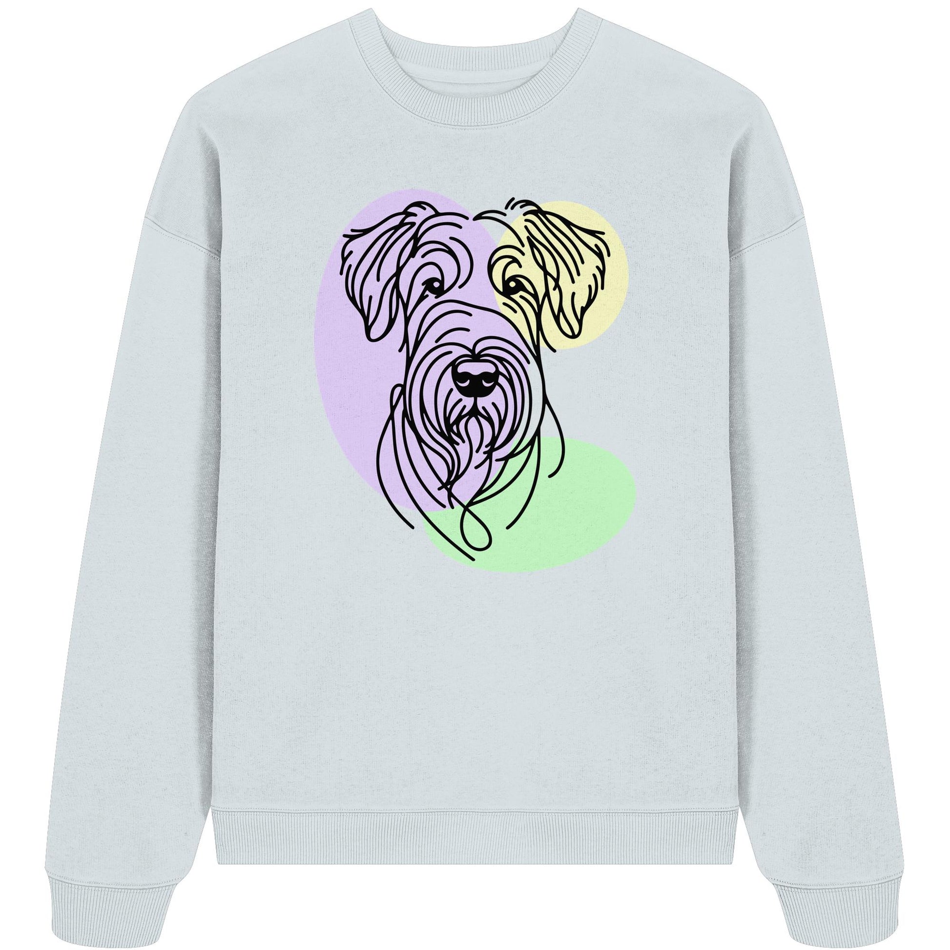 Line Art - Süßer Irish Terrier - Organic Oversize Sweatshirt